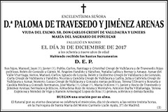 Paloma de Travesedo y Jiménez Arenas